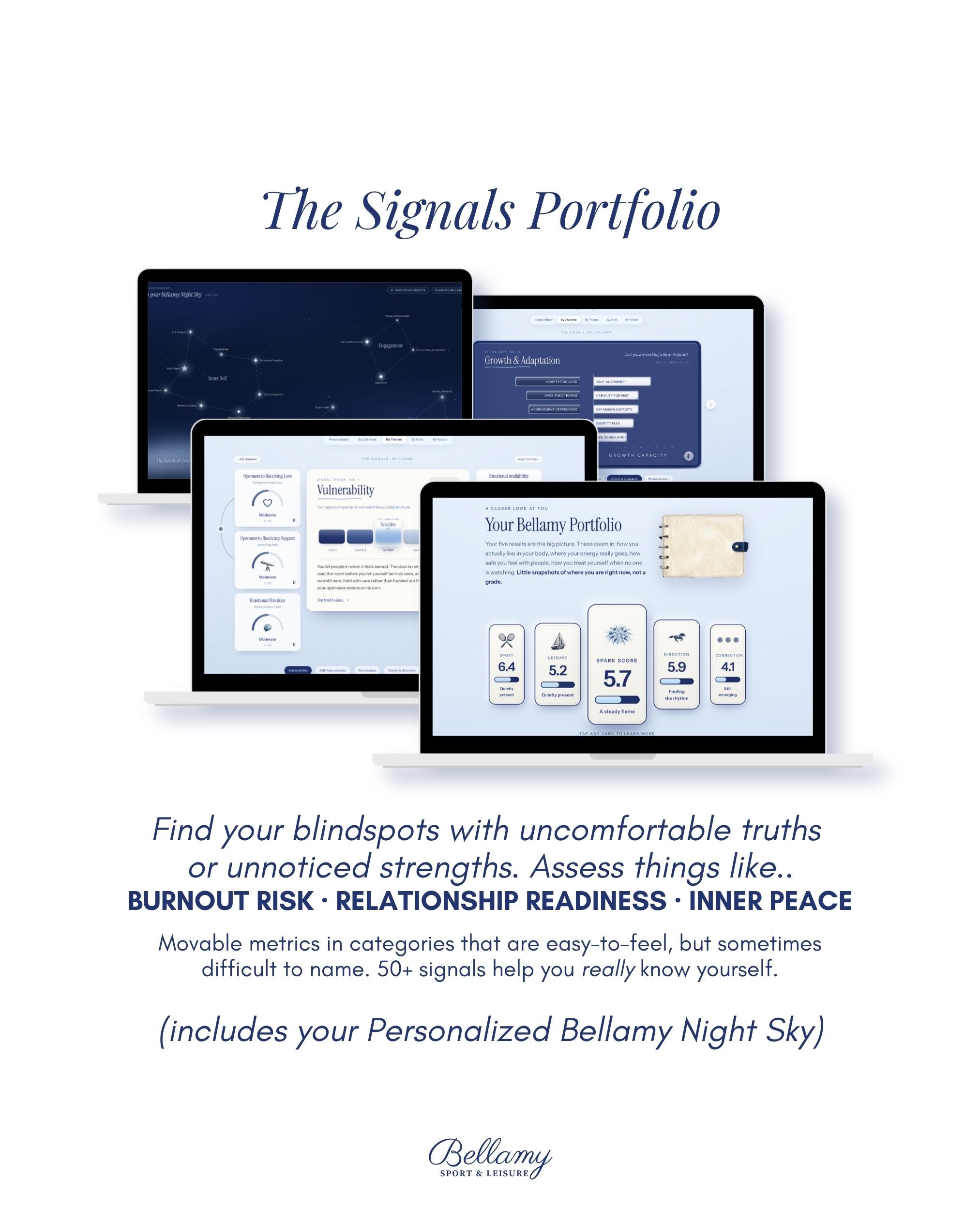 Bellamy Master Assessment, a preview of the Signals, your measurable reflections.